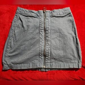 Sky And Sparrow Cotton Blue Skirt (Small)